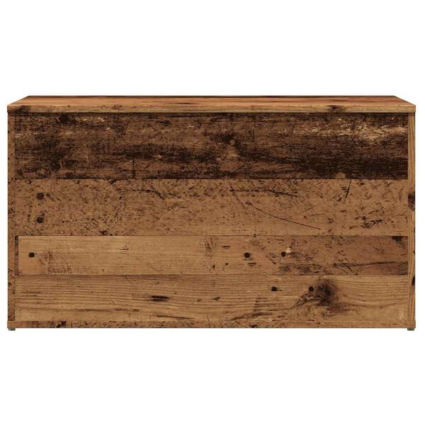 vidaXL Storage Chest Old Wood 33.1x16.5x18.1" Engineered Wood