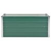 vidaXL Raised Bed Green Galvanized Steel 39.4 x 15.7 x 17.7 in Durable