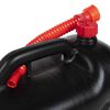 vidaXL Fuel Can with Flexible Spout 3 pcs Black 5.3 gal Plastic