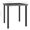 vidaXL Garden Dining Table Grey