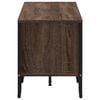 vidaXL TV Cabinet Brown Oak Engineered wood, Metal