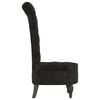 vidaXL High Back Chair Black Velvet (100% polyester), solid wood, plywood