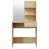 vidaXL Dressing Table Sonoma oak Engineered wood Medium Dressing Table