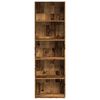 vidaXL Bookcase Old wood Engineered wood Tall Bookcase Rectangular