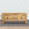 vidaXL Coffee Table Brown Solid Mango Wood 35.4 x 17.7 x 13.8 in