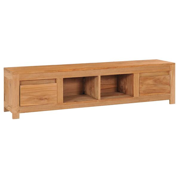 vidaXL TV Cabinet Teak Solid Teak Wood 45.3 x 11.8 x 13.8 in TV Cabinet