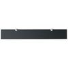 vidaXL Floating Shelf Set of 2 Black Tempered glass, Zinc alloy