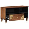 vidaXL TV Cabinet with Drawer Honey Brown 31.50 x 12.99 x 18.11 in