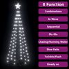 vidaXL Christmas Tree Cool White PVC 2x6 ft Foldable Christmas Tree