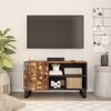 vidaXL TV Cabinet Mixed Color Finish Solid Reclaimed Wood Medium