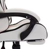 vidaXL Racing Chair Black and White