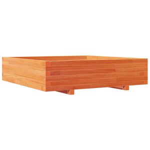 vidaXL Garden Planter Wax brown Solid pinewood Durable Wooden Planter