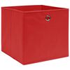 vidaXL Storage Boxes 4 pcs Red 12.6"x12.6"x12.6" Fabric
