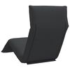 vidaXL Sun Lounger Black Oxford fabric, metal, foam 68.9x21.3x3.3 in