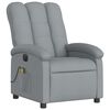 vidaXL Electric Massage Recliner Chair Light Gray