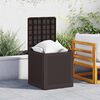 vidaXL Garden Storage Box Brown 55 x 53 x 57 cm Polypropylene