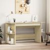 vidaXL Desk Sonoma Oak Engineered Wood 55.1 in x 19.7 in x 29.5 in Desk