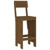 vidaXL Garden Bar Set Honey Brown Solid Pine Wood Medium Footrest