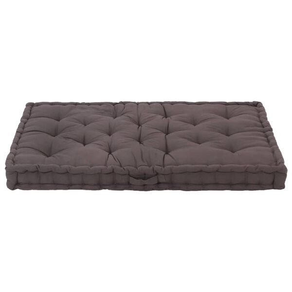 vidaXL Pallet Cushion Anthracite 100% Cotton with cotton blend filling