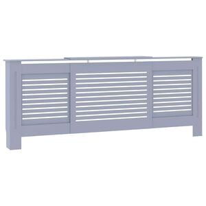 vidaXL MDF Radiator Cover Gray 80.7"