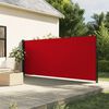 vidaXL Retractable Side Awning Red
