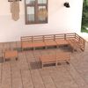 vidaXL Garden Lounge Set Honey brown Solid pinewood Large Modular