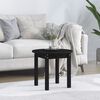 vidaXL Coffee Table Black Solid pine wood Small Durable Coffee Table