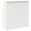 vidaXL Reception Desk White Engineered Wood Standard Reception Desk