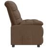 vidaXL Recliner Brown 100% polyester fabric, plywood, iron Standard