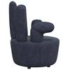 vidaXL Chair Black Velvet upholstery, Wooden frame Standard Ergonomic