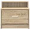 vidaXL Bedside Cabinet Sonoma oak Engineered wood Compact