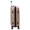 vidaXL Suitcase 3 pcs Rose Gold 19.69 x 12.20 x 30.71 in ABS Plastic