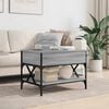 vidaXL Coffee Table Grey Sonoma Engineered wood, Metal Medium