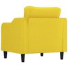 vidaXL Sofa Chair Light yellow Fabric (100% polyester), metal, textilene
