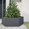 vidaXL Garden Planter Anthracite Steel Large Durable Garden Planter