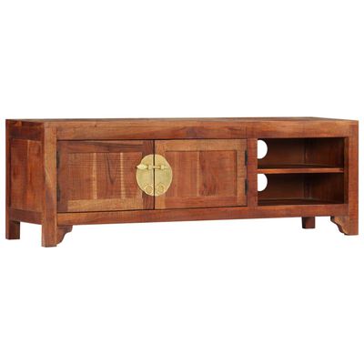 vidaXL TV Stand 47.2"x11.8"x15.7" Solid Wood Acacia