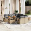 vidaXL Garden Sofa Set Beige, Light grey