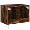 vidaXL TV Wall Cabinet Smoked Oak Engineered Wood Medium TV Wall Cabinet