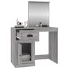 vidaXL Dressing Table Gray Sonoma Engineered Wood, Acrylic