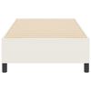 vidaXL Platform Bed Frame Cream 39.37 x 78.74 in Fabric