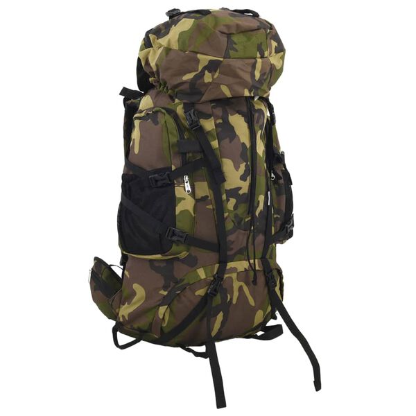 vidaXL Hiking Backpack Green Camouflage 26.4 galOxford Fabric
