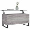 vidaXL Coffee Table Grey Sonoma Engineered wood, Metal Medium
