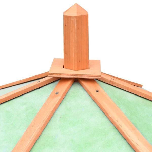 vidaXL Chicken Coop Brown and green