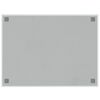 vidaXL Wall-mounted Magnetic Board White 31.5"x23.6" Tempered Glass