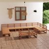 vidaXL Garden Lounge Set Honey brown Solid pinewood Large Modular