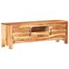 vidaXL TV Cabinet Natural Wood Solid Acacia Wood Medium TV Cabinet