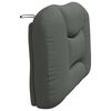 vidaXL Headboard Cushion Dark grey Fabric (100% polyester) 39.4 in