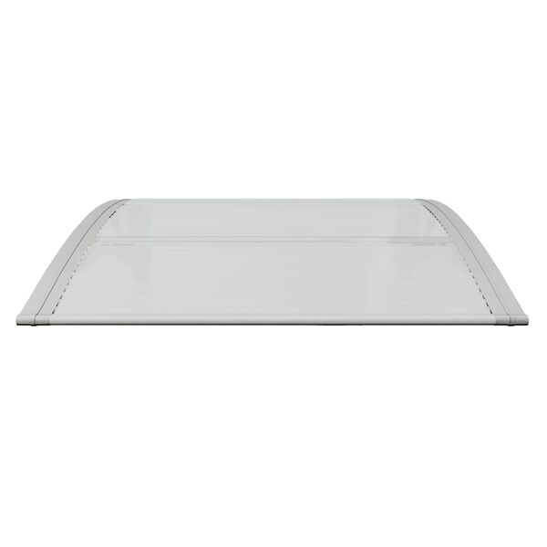 vidaXL Door Canopy Grey Polycarbonate 31.5 in x 29.5 in Durable