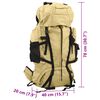 vidaXL Hiking Backpack Khaki 21.1 galOxford Fabric