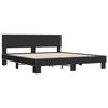 vidaXL Bed Frame Black Engineered wood Super King Durable Bed Frame